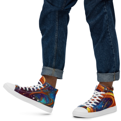 Men's High Top Canvas Shoes - Perez Whirl