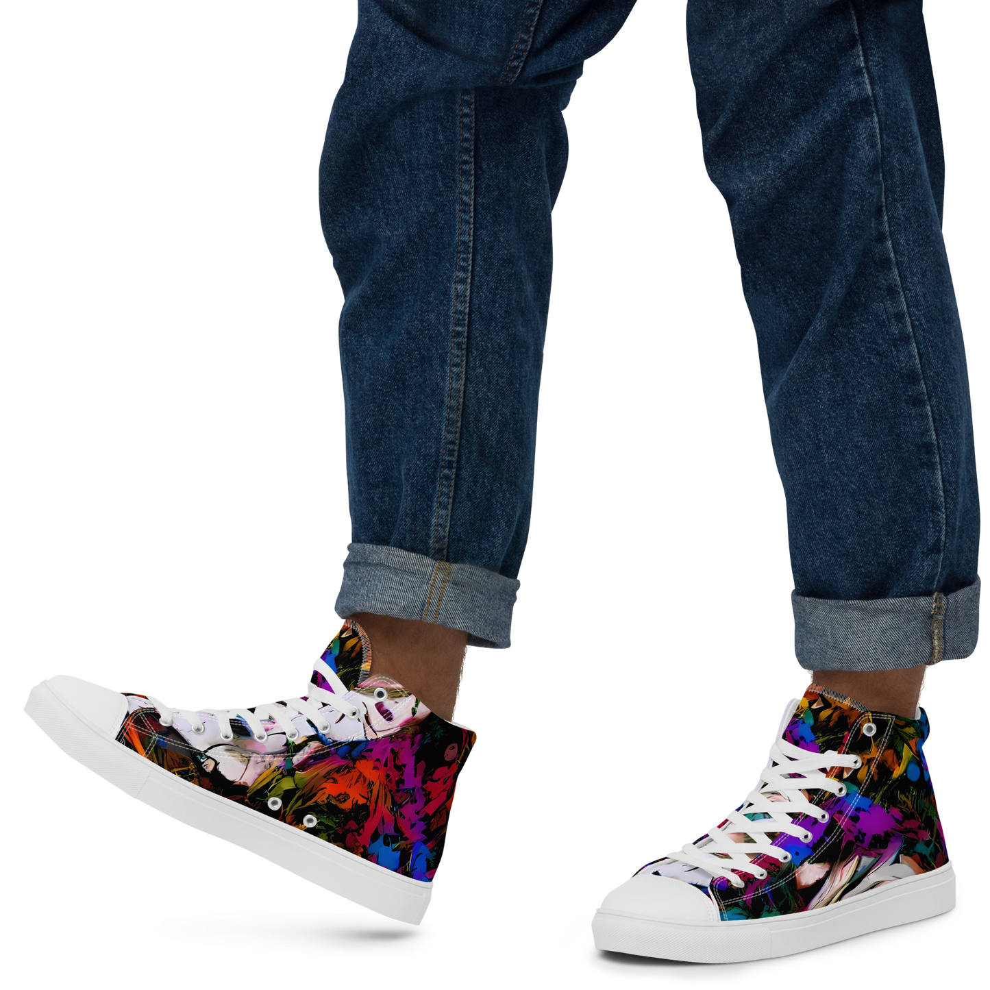 Men's High Top Canvas Shoes - Sultry Smoke