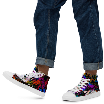 Men's High Top Canvas Shoes - Sultry Smoke