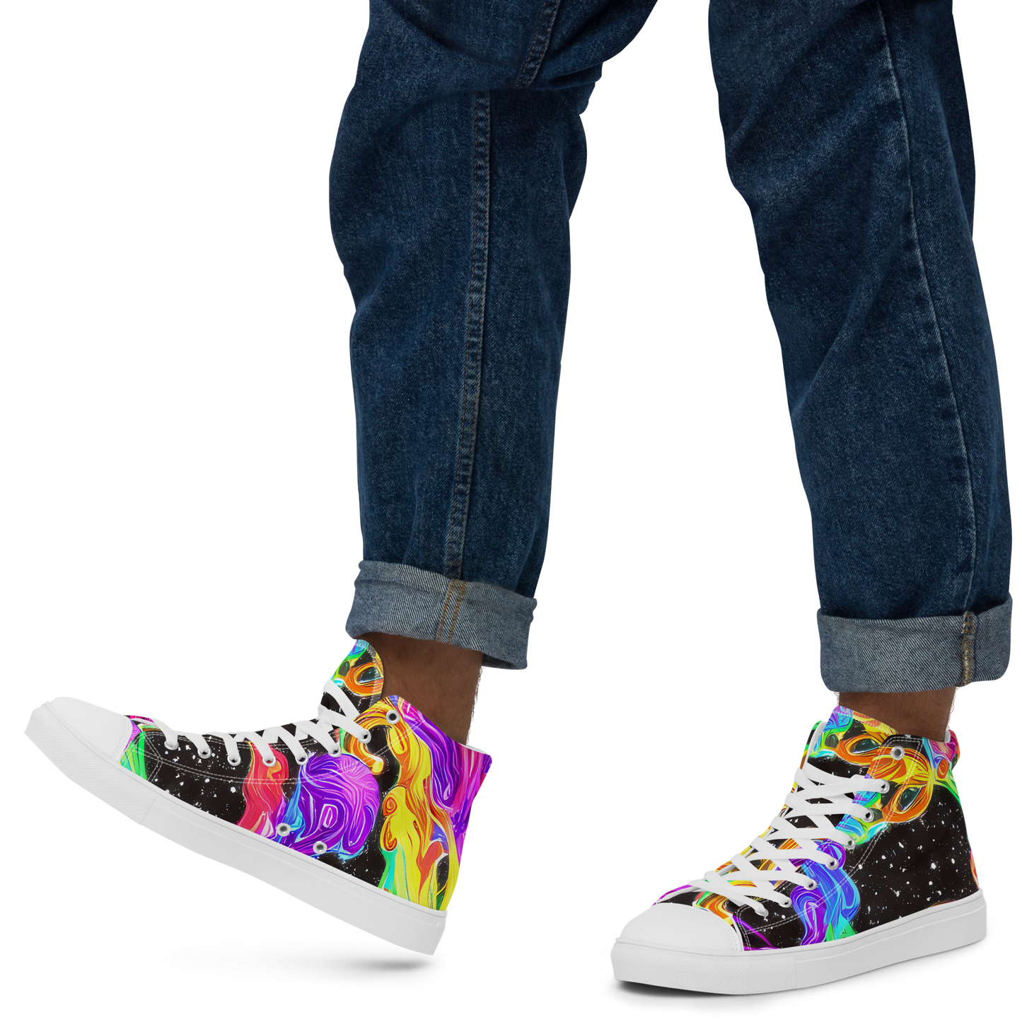 Men's High Top Canvas Shoes - Yuan Whirls