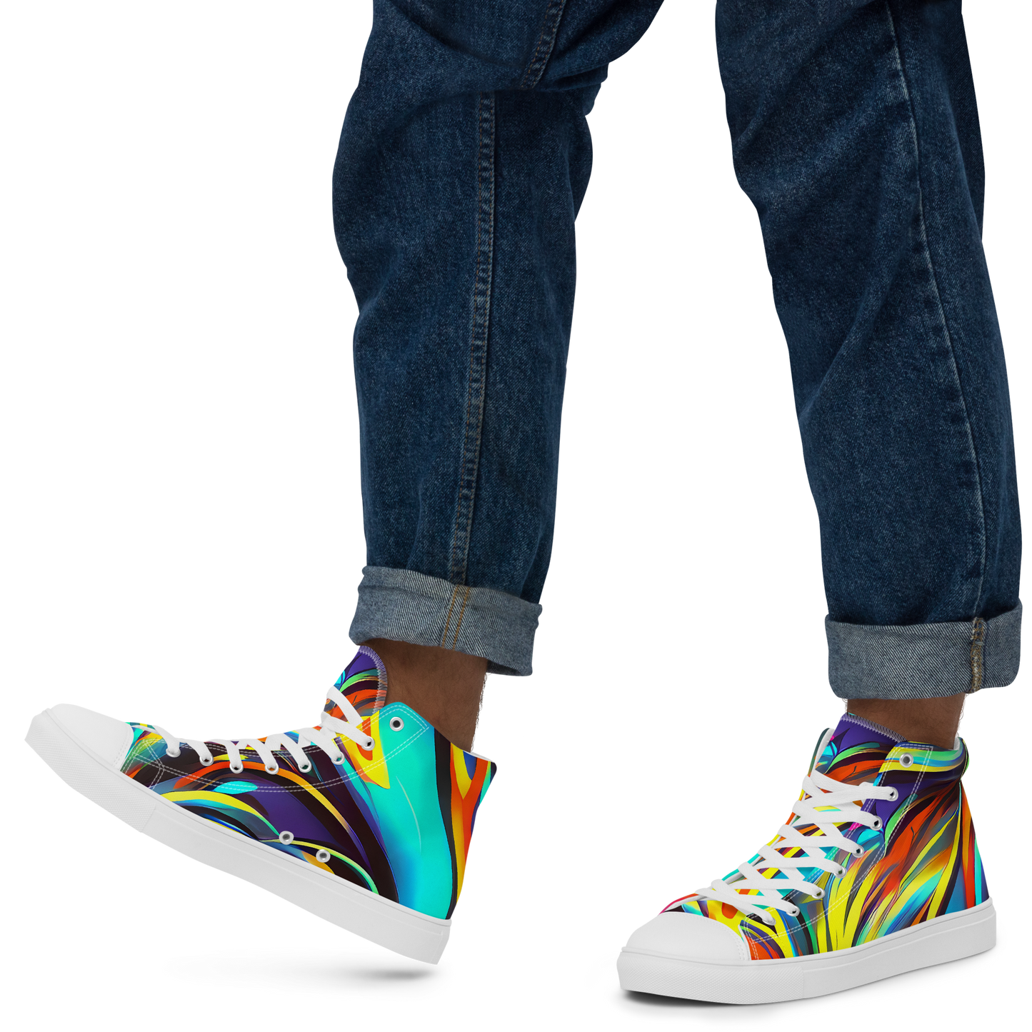 Men's High Top Canvas Shoes - Cyber Surge