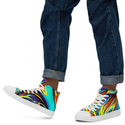 Men's High Top Canvas Shoes - Cyber Surge