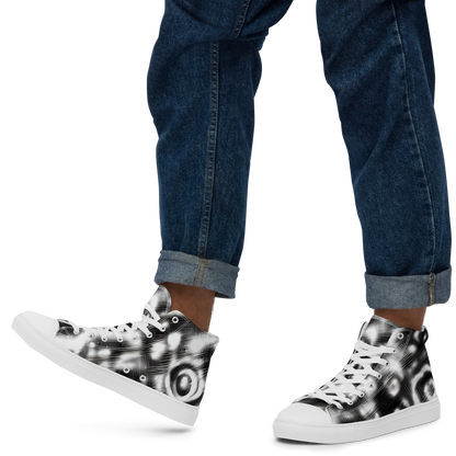 Men's High Top Canvas Shoes - Bernhard Swirl