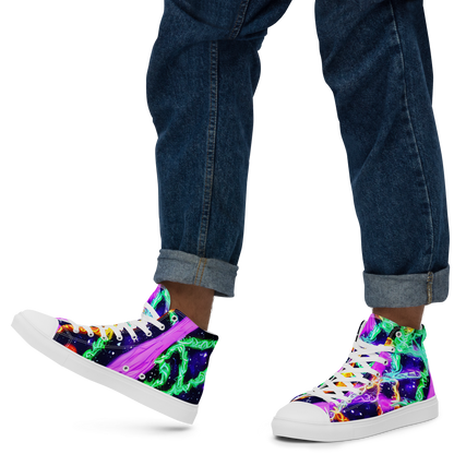 Men's High Top Canvas Shoes - Enckell's Nebula
