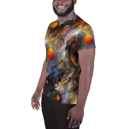 Men's Athletic T-Shirt - Brushstroke Blaze