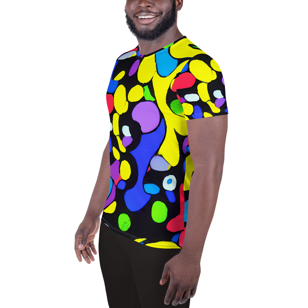 Men's Athletic T-Shirt - Miró's Mosaic