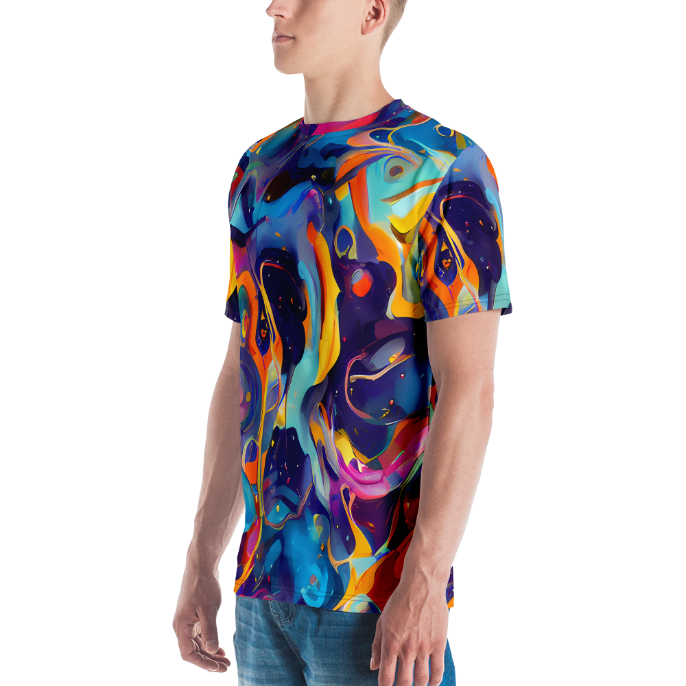 Men's Crew Neck T-Shirt - Whimsical Fusion