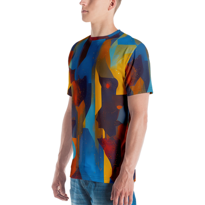 Men's Crew Neck T-Shirt - Cubist Dusk