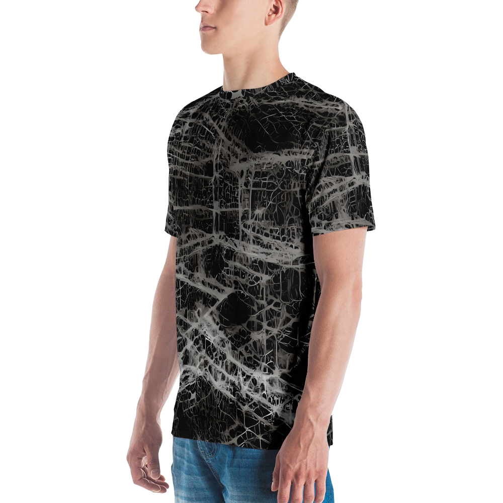 Men's Crew Neck T-Shirt - Monochrome Mesh