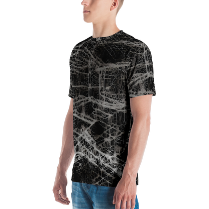 Men's Crew Neck T-Shirt - Monochrome Mesh