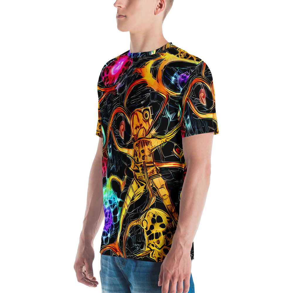 Men's Crew Neck T-Shirt - Psychedelic Pulsar