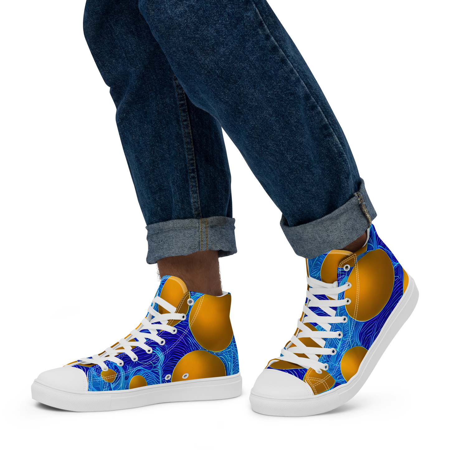 Men's High Top Canvas Shoes - Remnev Reverie