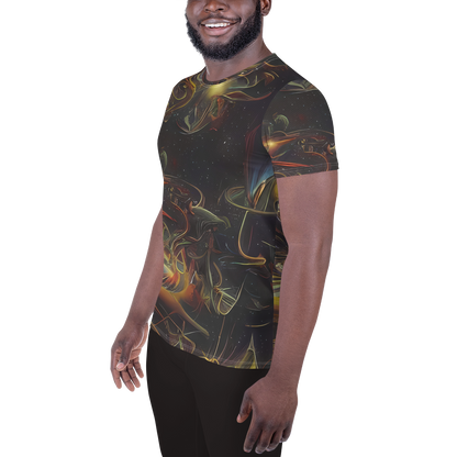 Men's Athletic T-Shirt - Galactic Swirl