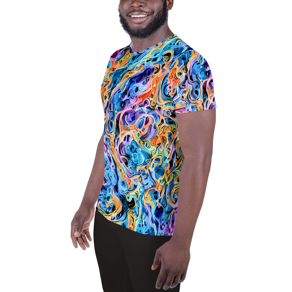 Men's Athletic T-Shirt - Rococo Vortex