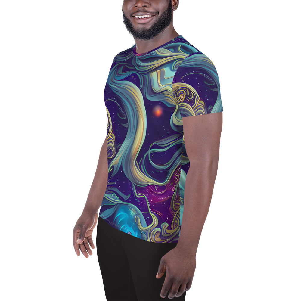 Men's Athletic T-Shirt - Stellar Waves