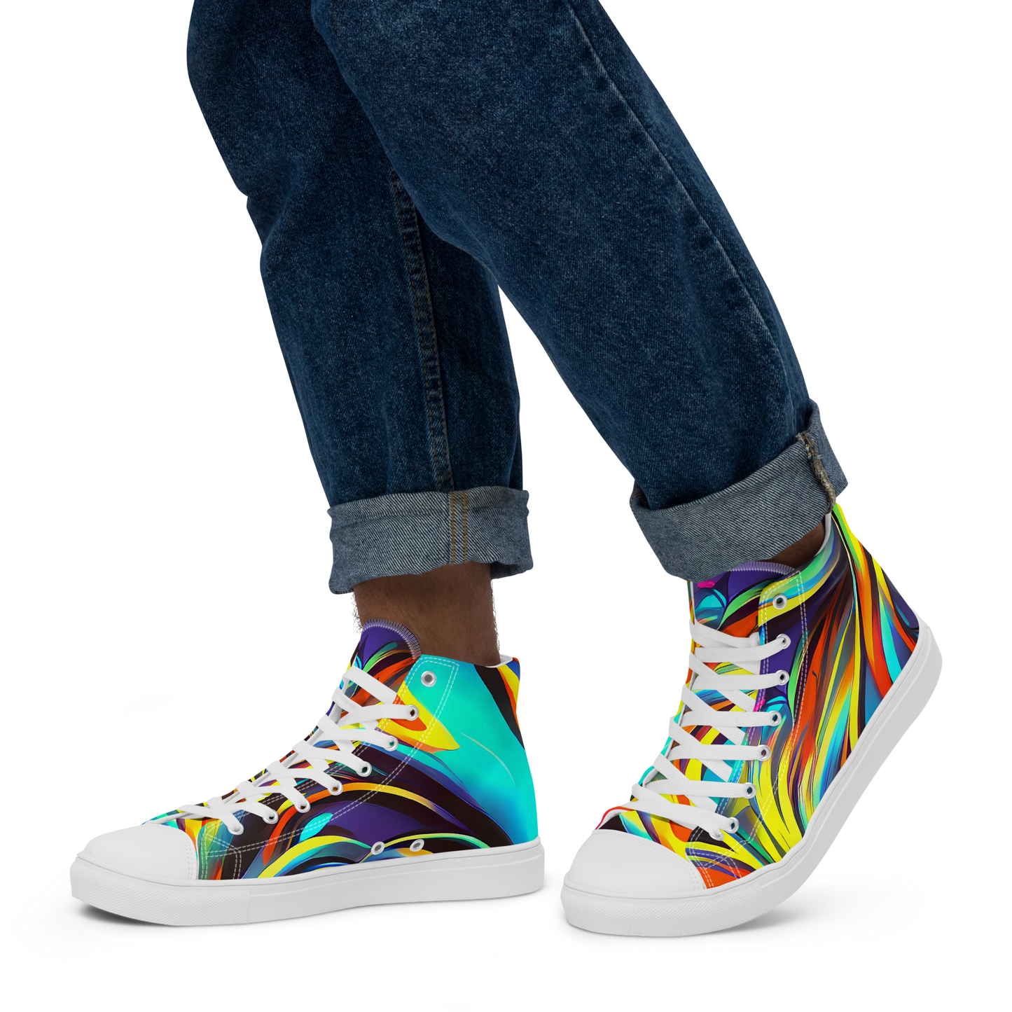 Men's High Top Canvas Shoes - Cyber Surge