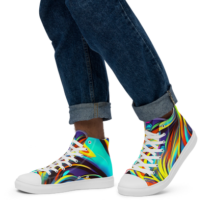 Men's High Top Canvas Shoes - Cyber Surge