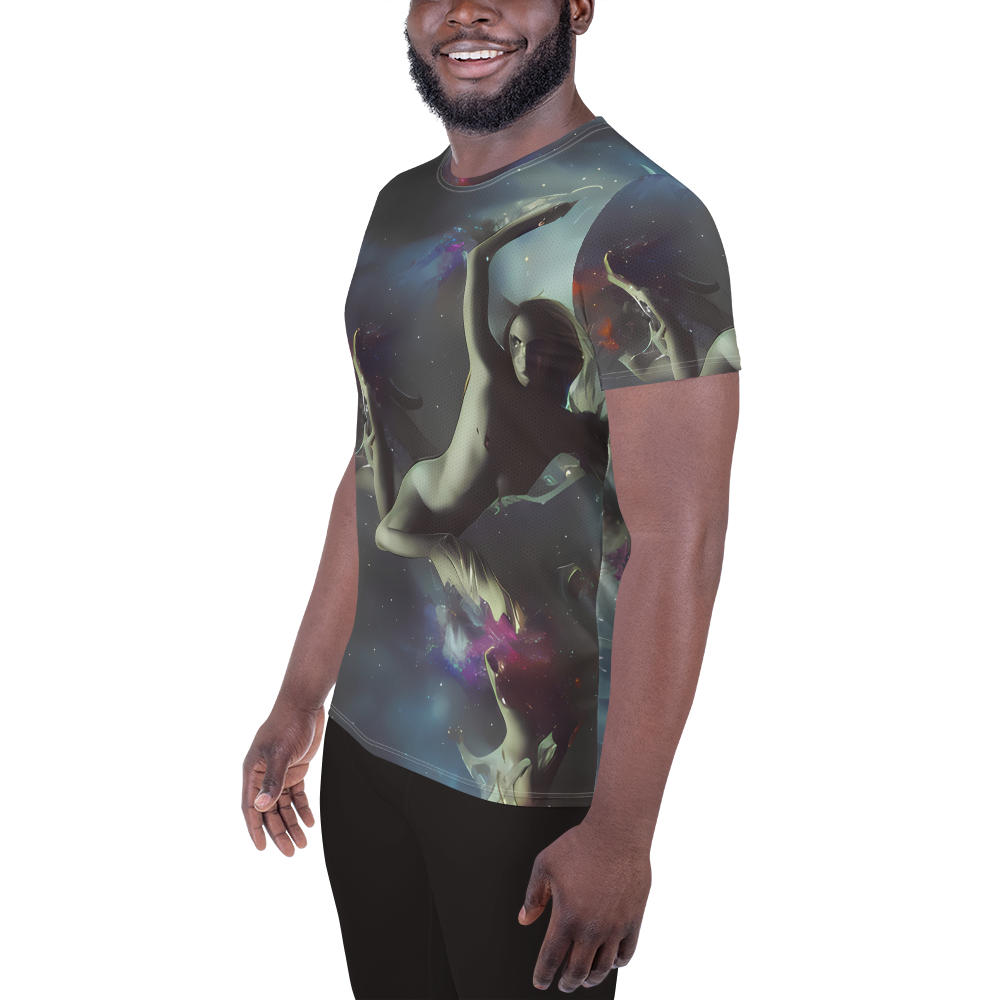 Men's Athletic T-Shirt - Cosmic Dancer