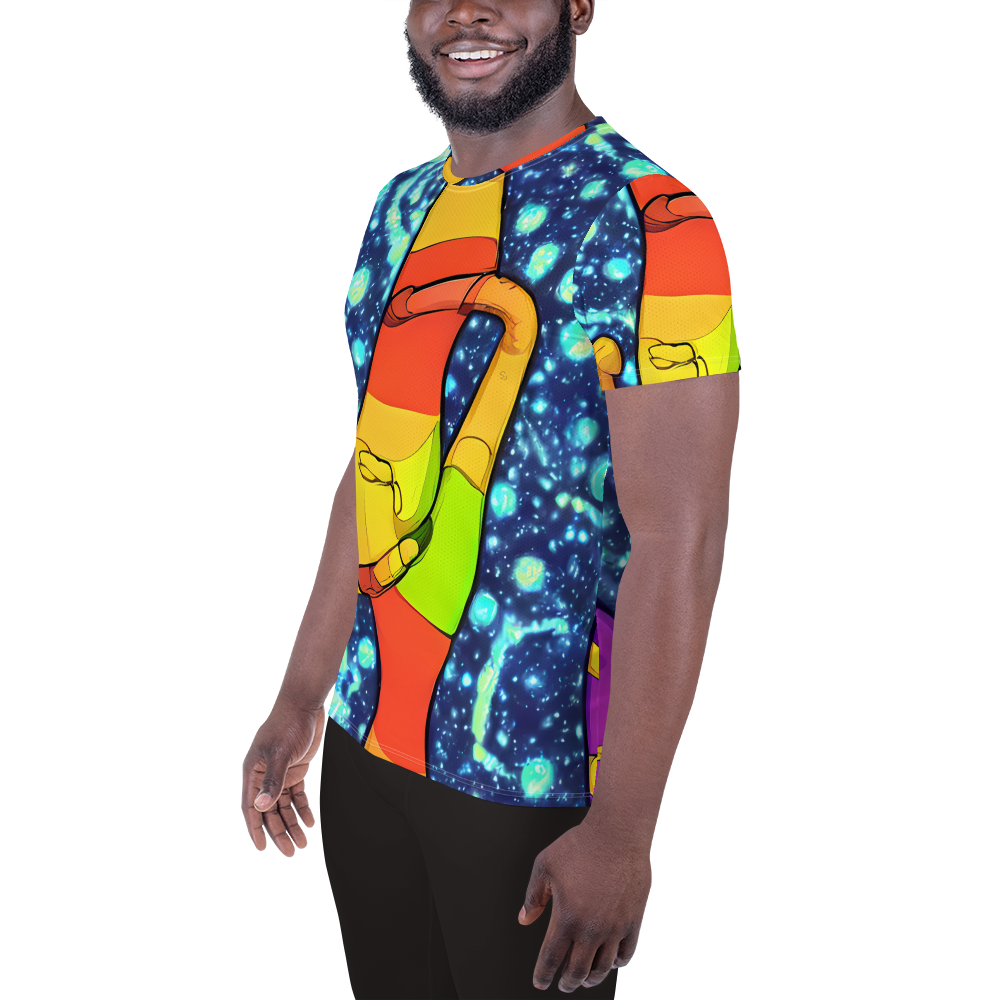 Men's Athletic T-Shirt - Cosmic Siblings