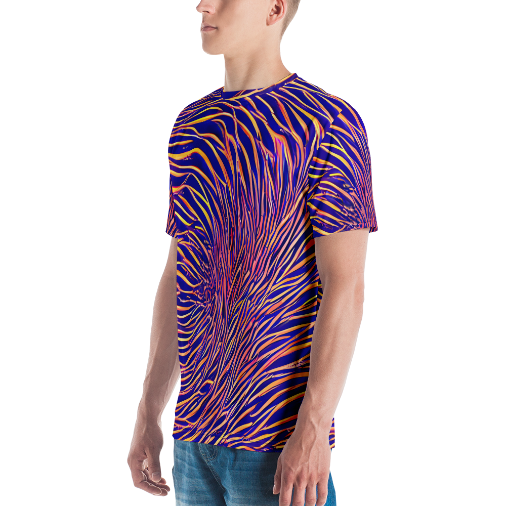 Men's Crew Neck T-Shirt - Vortex Strands