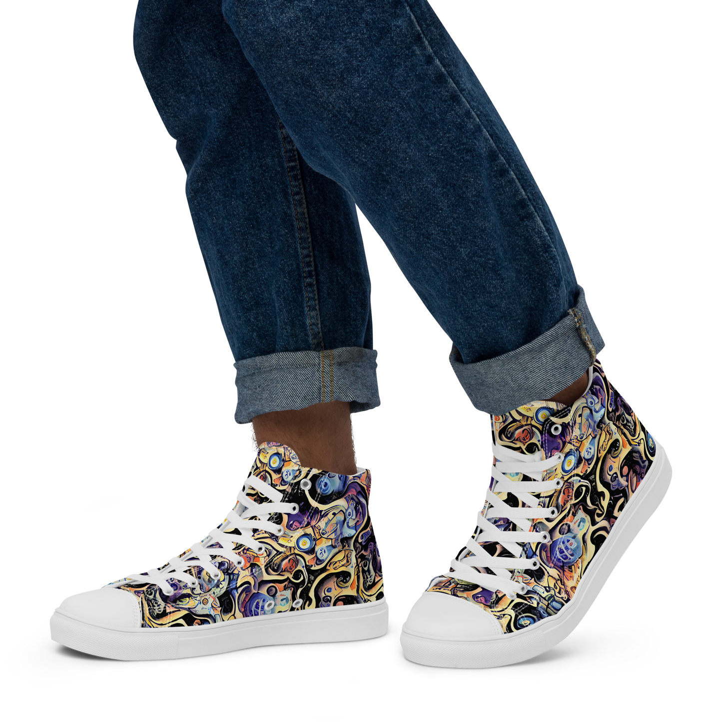 Men's High Top Canvas Shoes - Grosz Galaxy