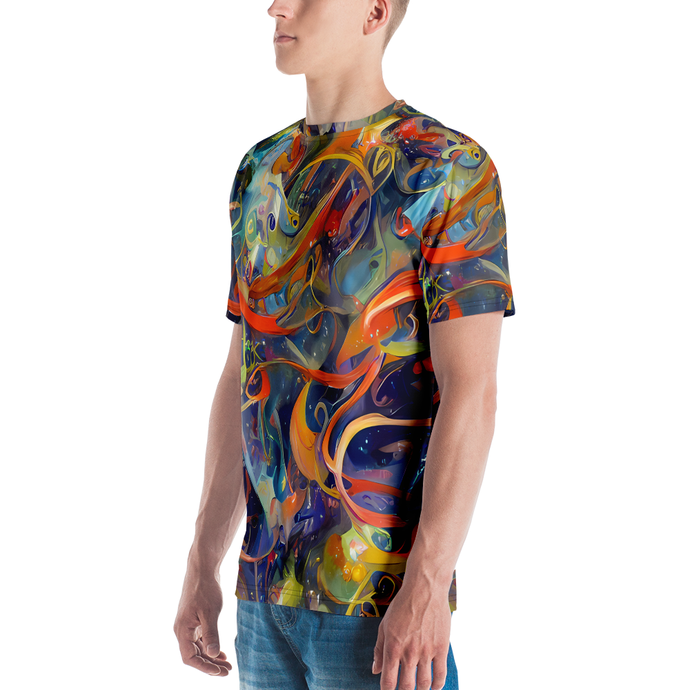 Men's Crew Neck T-Shirt - Spectral Swathe