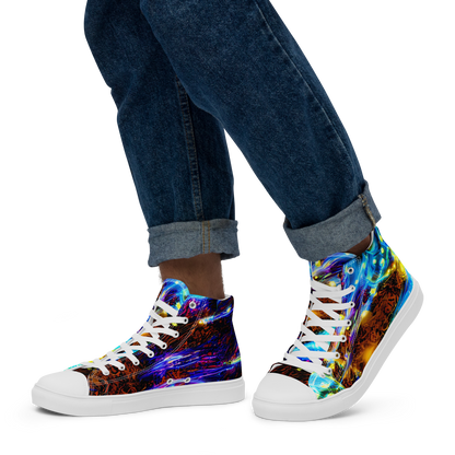 Men's High Top Canvas Shoes - Neon Füssli