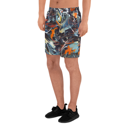 Men's Athletic Shorts - Neo-Splash Labyrinth