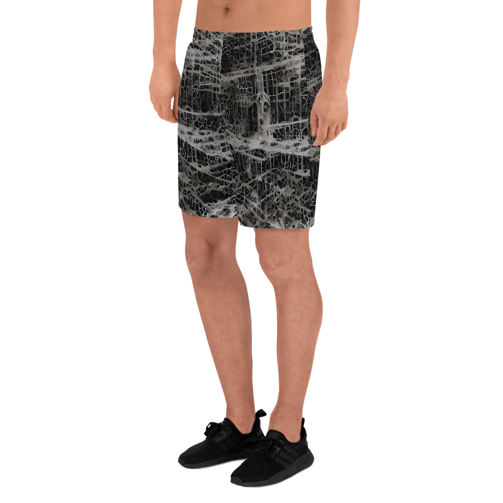 Men's Athletic Shorts - Monochrome Mesh