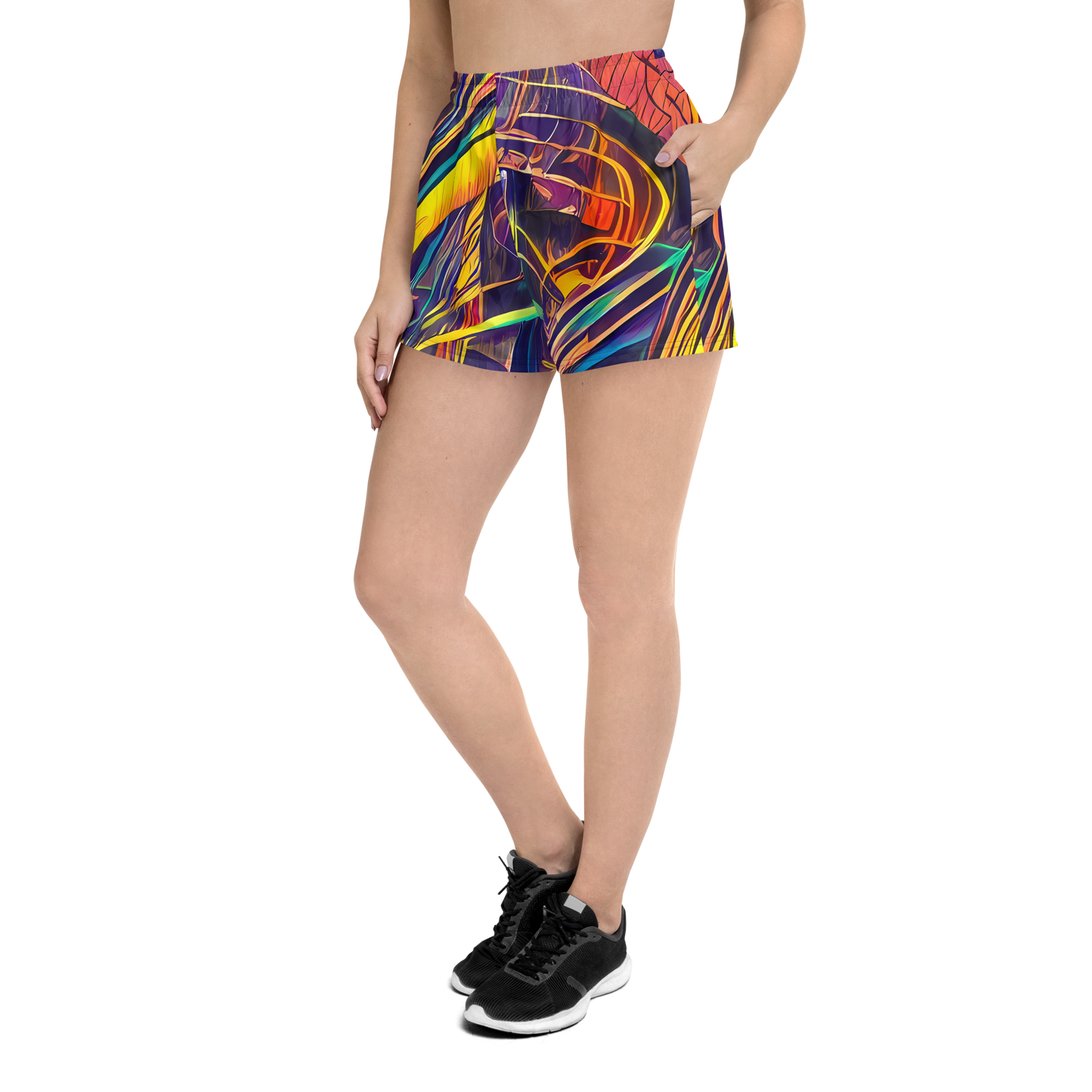 Women’s Athletic Shorts - Vector Rhapsody