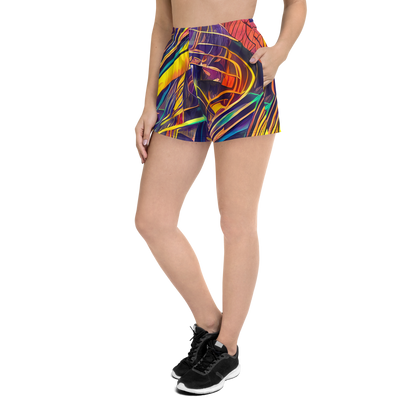 Women’s Athletic Shorts - Vector Rhapsody