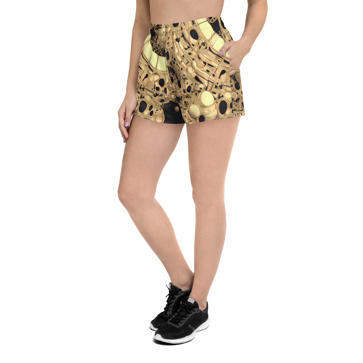 Women’s Athletic Shorts - Baroque Orbit