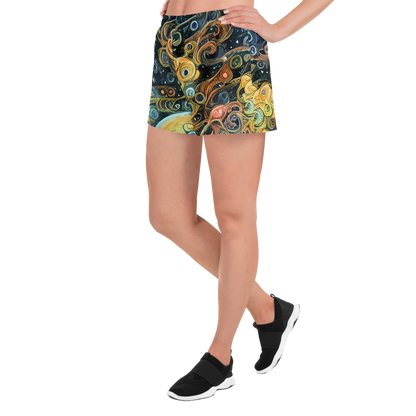 Women’s Athletic Shorts - Wild Cosmos