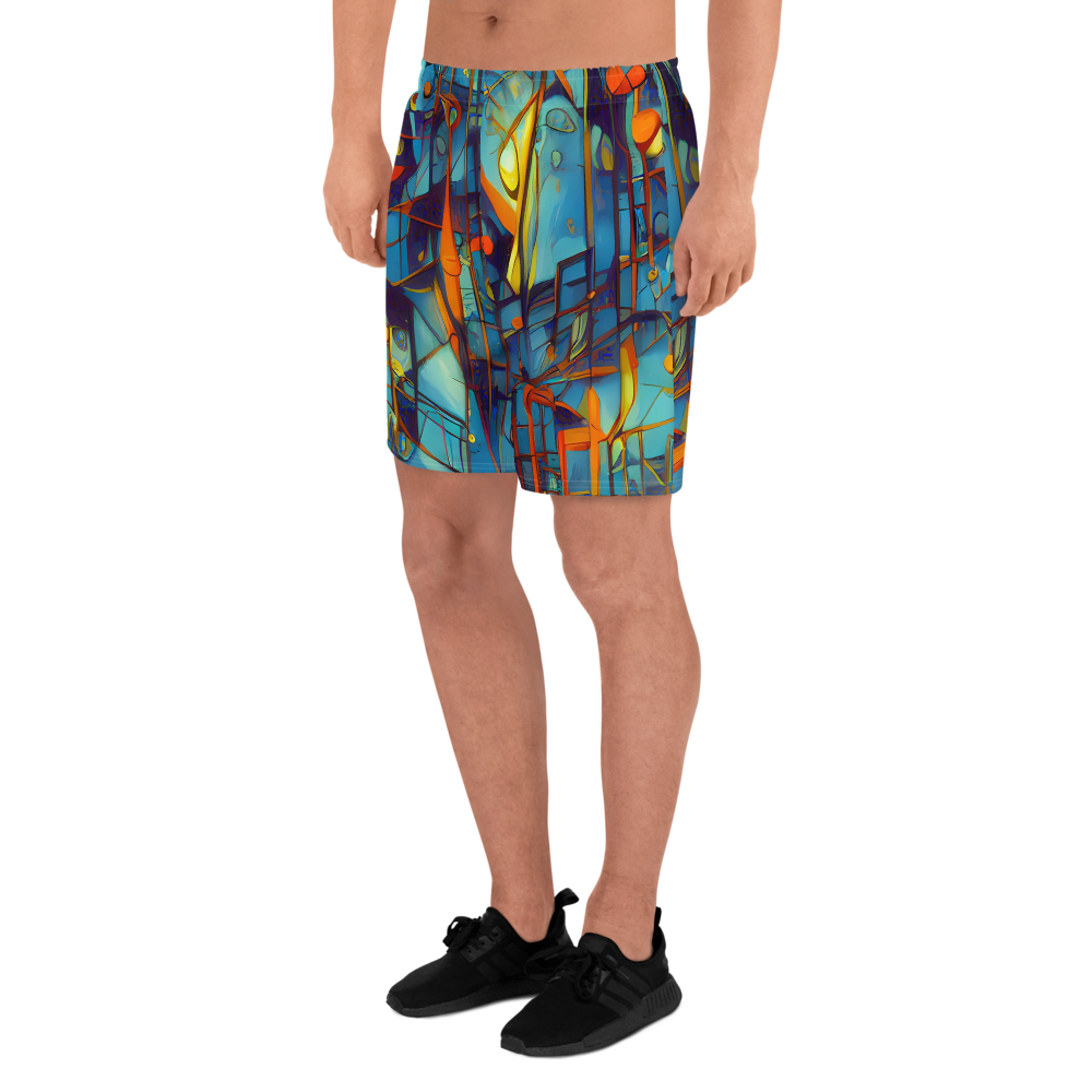 Men's Athletic Shorts - Abstract Eddy