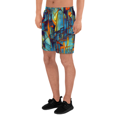 Men's Athletic Shorts - Abstract Eddy