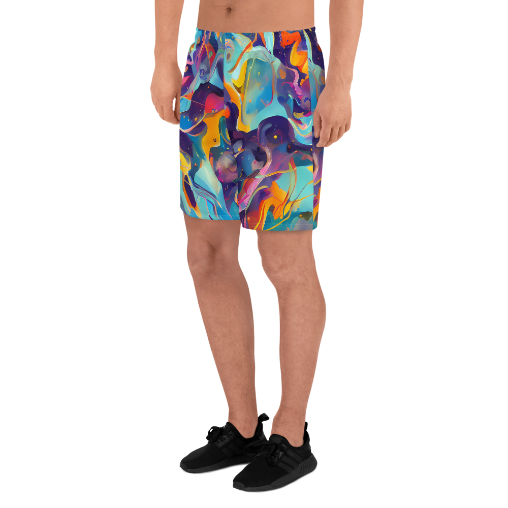 Men's Athletic Shorts - Whimsical Fusion