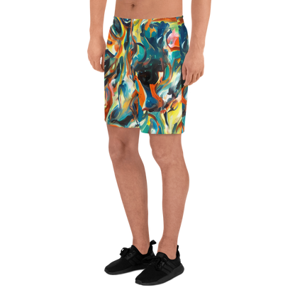 Men's Athletic Shorts - Chromatic Vortex