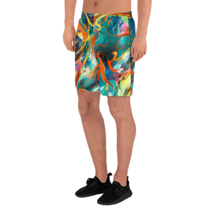 Men's Athletic Shorts - Cecily’S Swirl