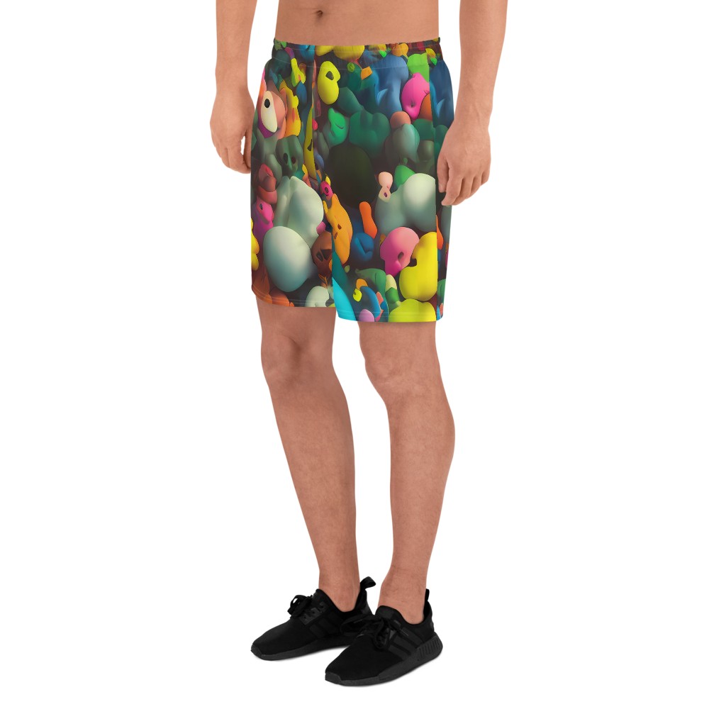 Men's Athletic Shorts - Bubble Pop Art