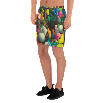 Men's Athletic Shorts - Bubble Pop Art