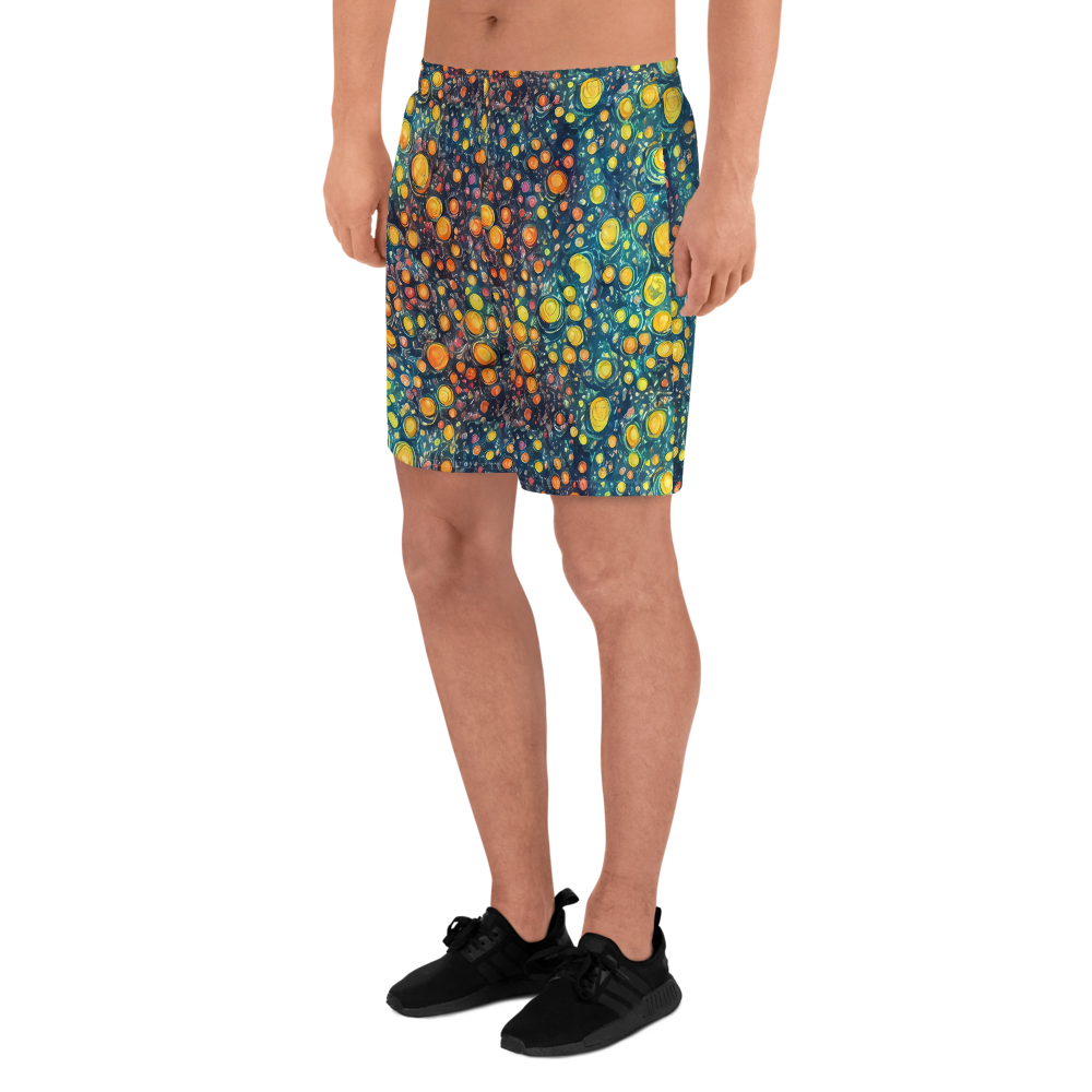 Men's Athletic Shorts - Starry Orbits