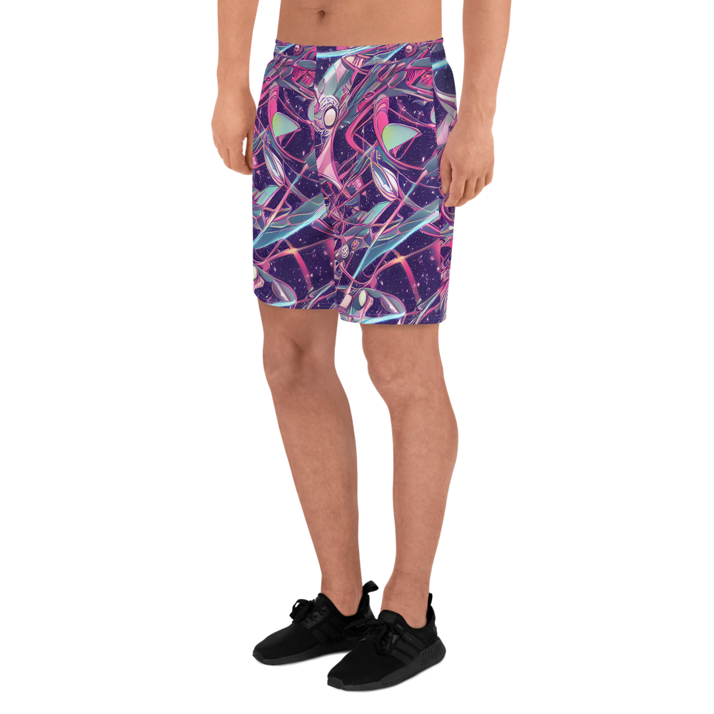 Men's Athletic Shorts - Neo-Tokyo Twirl