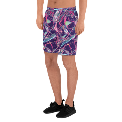 Men's Athletic Shorts - Neo-Tokyo Twirl