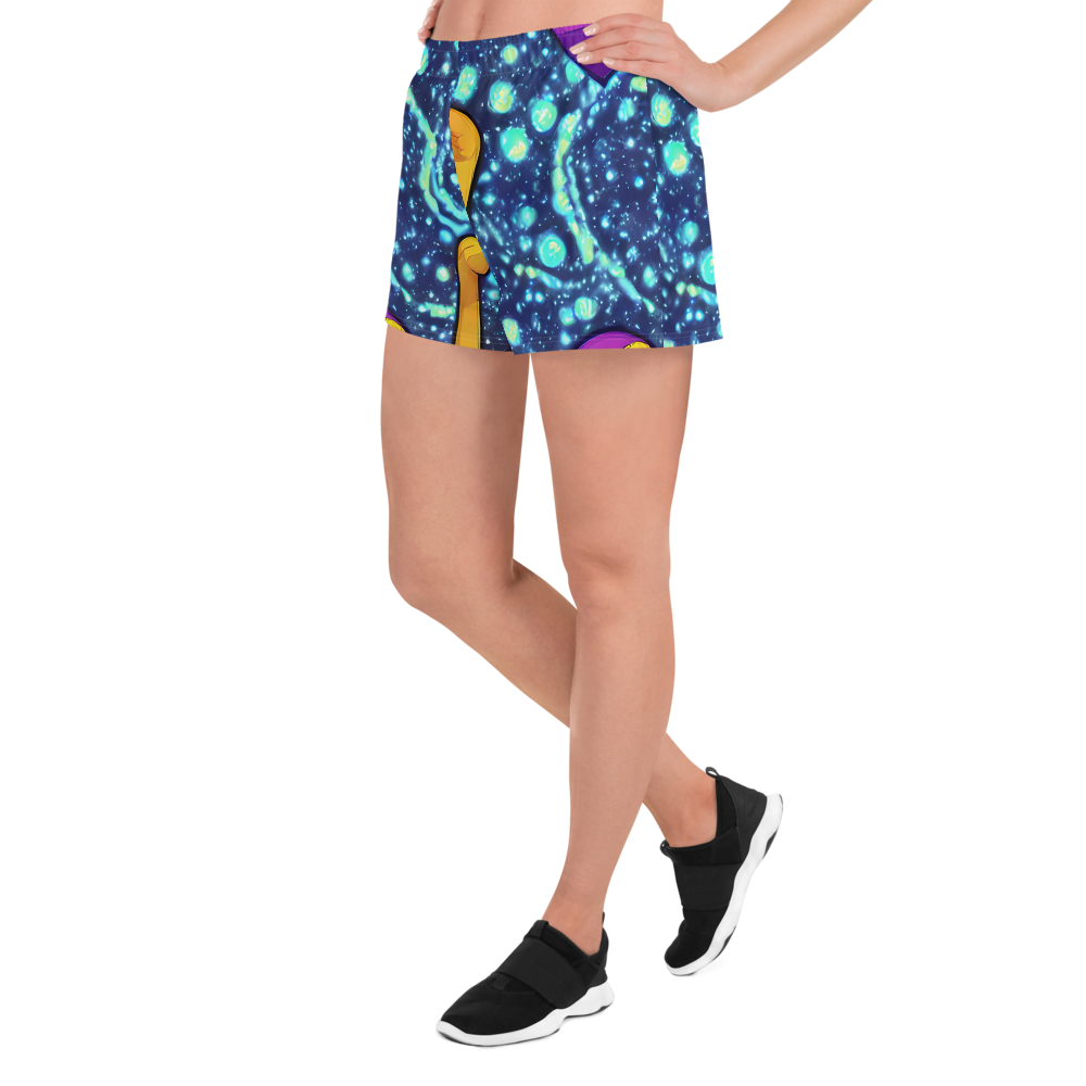 Women’s Athletic Shorts - Cosmic Siblings