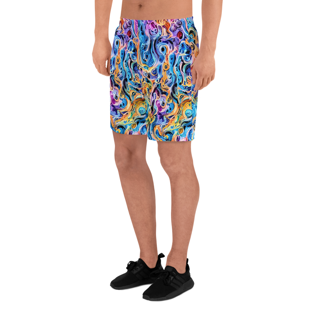 Men's Athletic Shorts - Rococo Vortex