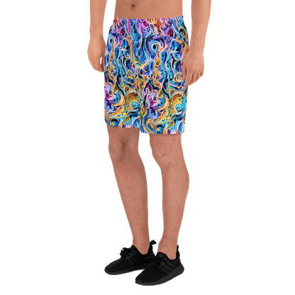 Men's Athletic Shorts - Rococo Vortex