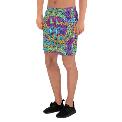 Men's Athletic Shorts - Intergalactic Graffiti