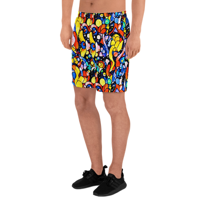 Men's Athletic Shorts - Supernova Symphony