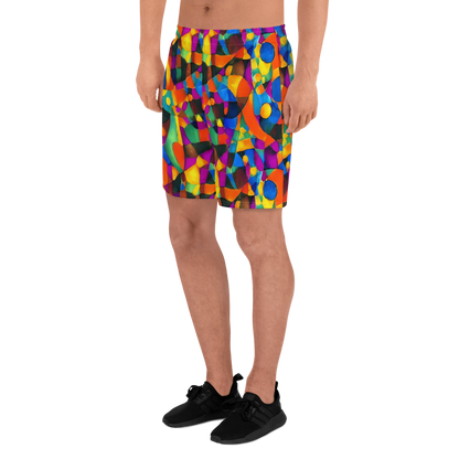 Men's Athletic Shorts - Galactic Jigsaw