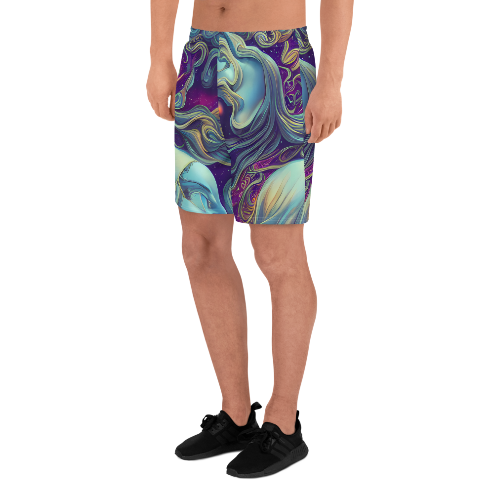 Men's Athletic Shorts - Stellar Waves